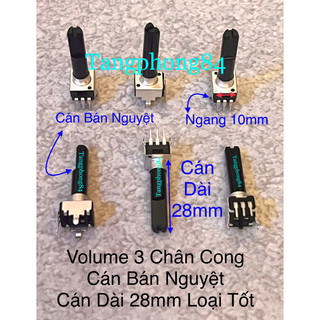 Volume 3 chân cong cán bán nguyệt , cán dài 28mm loại tốt, giá bán 5 cái 55k
