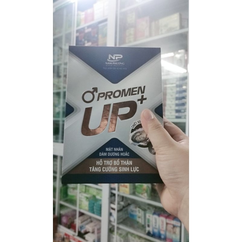 Viên uống bổ thận  Promen Up Plus / Hộp 30 viên bổ thận tăng cường chức năng , đau lưng mỏi gối tiểu đêm thận suy yếu