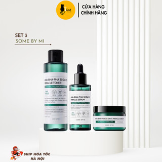 Bộ 3 Sản Phẩm Dưỡng Da Giảm Mụn Some By Mi AHA-BHA-PHA Miracle