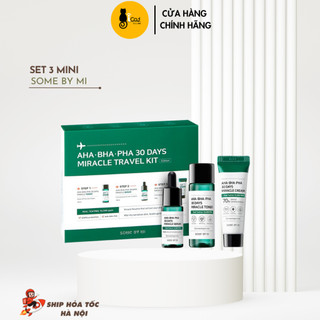 Bộ Mini 3 Sản Phẩm Giảm Mụn Some By Mi AHA- BHA-PHA 30 Days Travel Kit(Toner+Serum+Cream)
