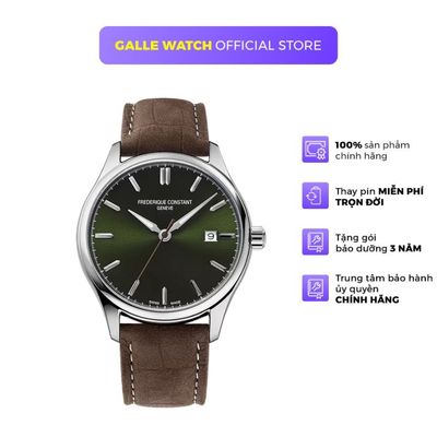 Đồng hồ nam Frederique Constant FC-240GRS5B6 phong cách sang trọng, chống nước 5ATM, dây da đeo tay cao cấp