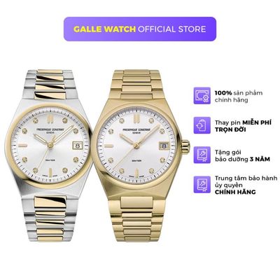 Đồng hồ nữ Frederique Constant FC-240VD2NH thiết kế thời trang, chịu nước 5ATM, dây thép đeo tay cao cấp chính hãng