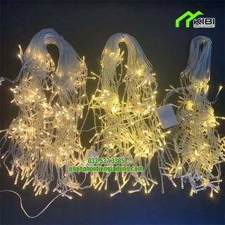 Led mành rủ, dây đèn trang trí 6m, 8m, 12m, 16m sáng vàng