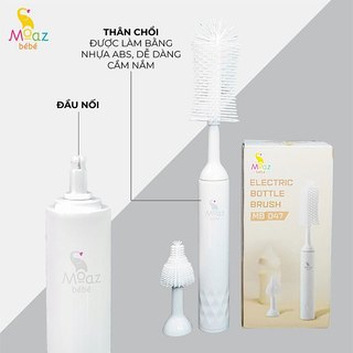 Bộ cọ bình sữa điện Moaz bebe MB047 bảo hành 12 tháng chính hãng