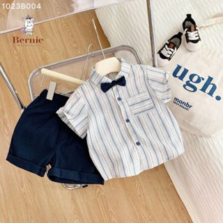Set sơ mi bé trai công tử cho bé mặc sinh nhật thôi nôi bữa tiệc bộ tổng hợp đi chơi 1-7tuoi BERNIE