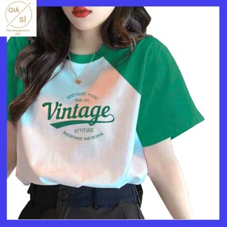 Áo thun nữ tay ngắn phối tay freesize chất thun cotton mềm mịn giá rẻ bán chạy siêu hot Quần áo thời trang giá kho sỉ