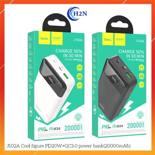 Pin Dự Phòng Siêu Tốc PD22.5W Hoco J102 J102A 10000mAh 20000mAh 2 Cổng Sạc Chính Hãng Sạc nhanh QC3.0 Power Bank.