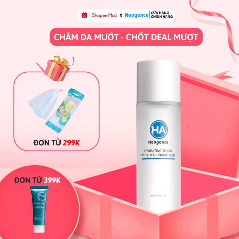 Toner cấp ẩm sâu với Axit Hyaluronic Neogence Hydrating toner with HA 150ml