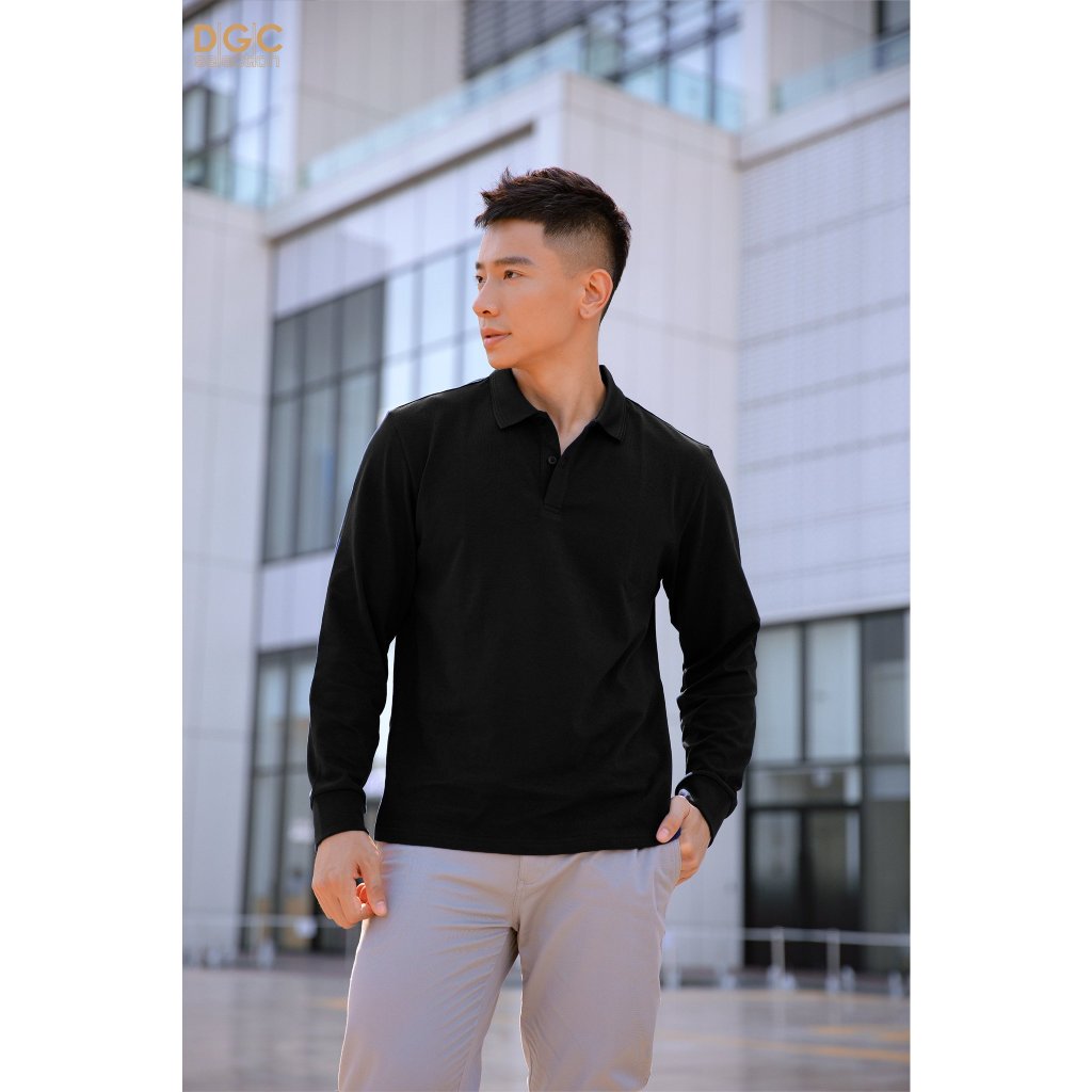 Áo Polo nam dài tay DGCs thoáng mát thấm hút mồ hôi tốt WAPBC05M