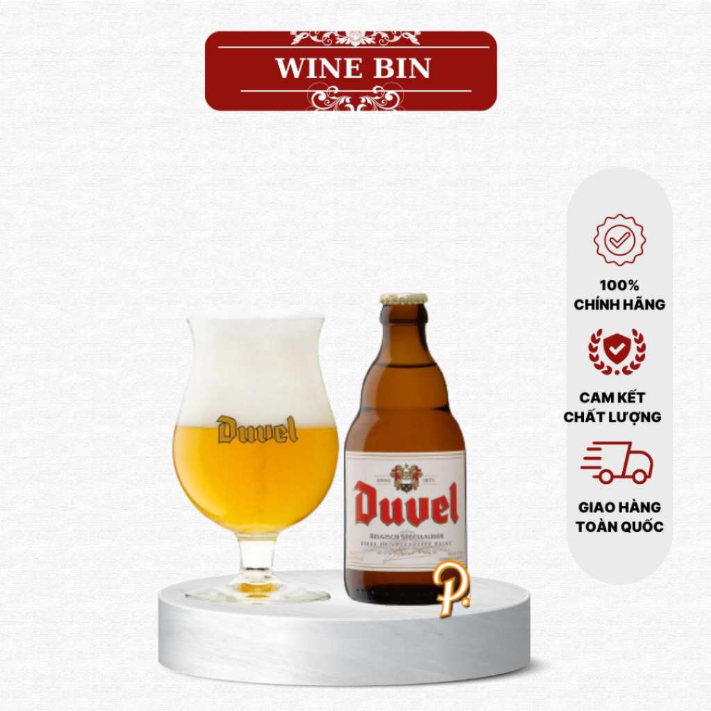 Bia Duvel 8.5% – Chai 330ml – Thùng 24 Chai