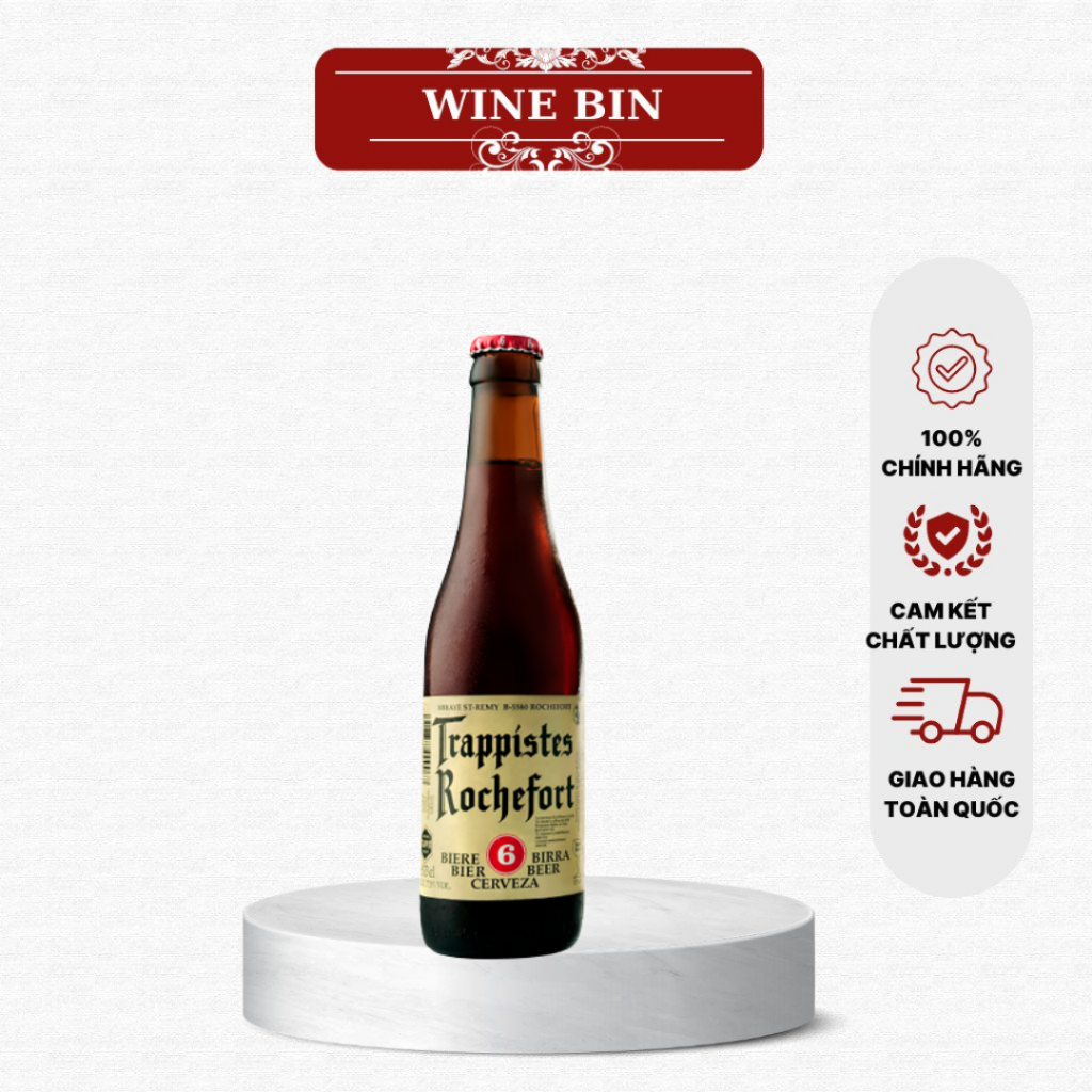 Bia Rochefort 6 7.5% – Chai 330ml – Thùng 24 Chai