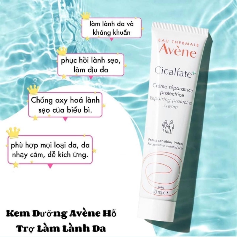Kem phục hồi Avene Cicalfate, làm lành sẹo và cấp ẩm cho da Avene Cicalfate Restorative Skin Cream 40ml - Chính Hãng