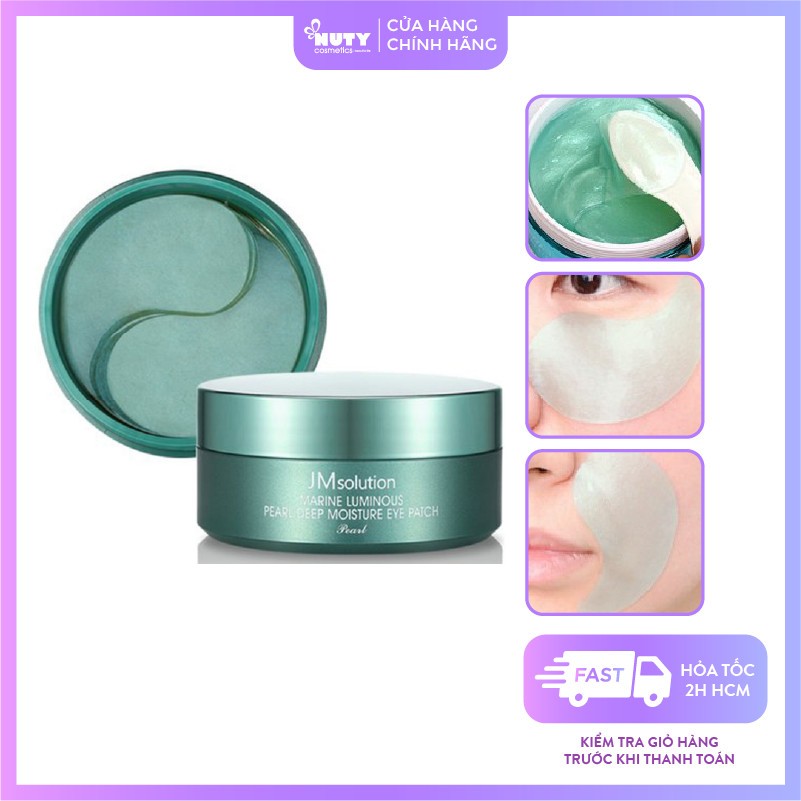 Mặt Nạ Mắt JMsolution Marine Luminous Pearl Deep Moisture Eye Patch (90g, 60 miếng/hộp)