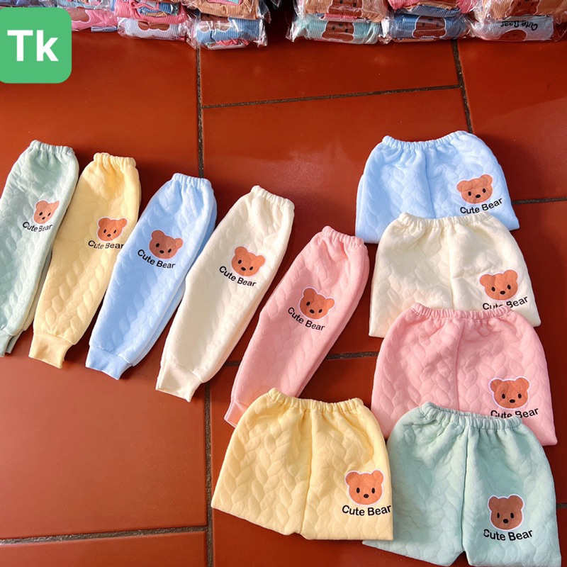 Quần nỉ xốp trần bông siêu đẹp ấm áp cho bé trai và bé gái