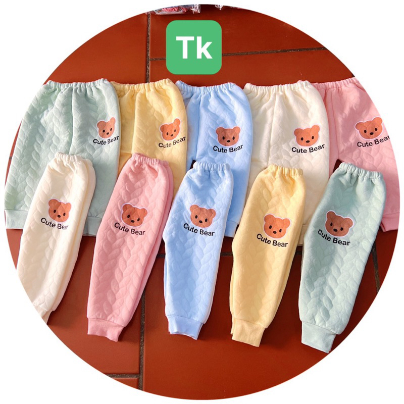 Quần nỉ xốp trần bông siêu đẹp ấm áp cho bé trai và bé gái