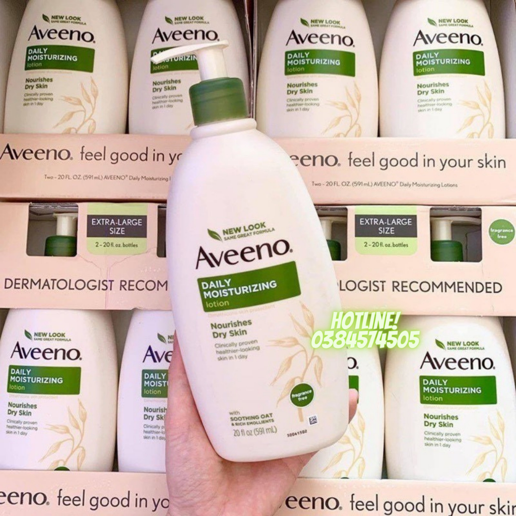 BILL MỸ Sữa dưỡng thể Aveeno Daily Moisturizing Lotion 591ml Của Mỹ
