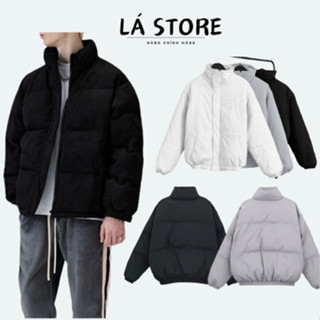 Áo Phao TRƠN Chính Hãng Nam Nữ Cao Cấp Logo Thêu , Nam Nữ Áo khoác phao béo hàng xịn chất dày dặn siêu đẹp LÁ_STORE