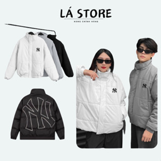  Áo Phao MLB Chính Hãng Nam Nữ Cao Cấp Logo Thêu  Nam Nữ Áo khoác phao béo NY hàng xịn chất dày dặn siêu đẹp LÁ_STORE 
