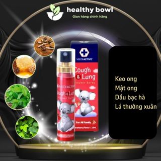 Xịt Họng Keo Ong Úc COUGH Thơm Miệng Kháng Khuẩn LUNG FRESHER SPRAY 25ML