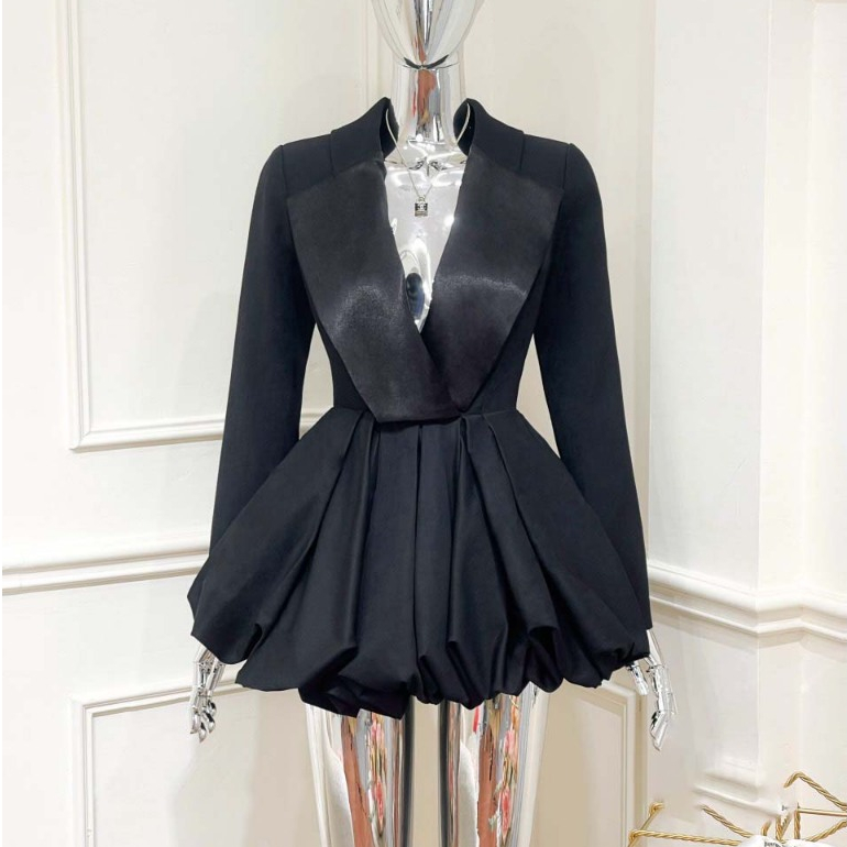 𝐃𝐚𝐧𝐢𝐚 𝐃𝐫𝐞𝐬𝐬 kaki phối tafta chân bồng xinh - TKCC Ashley