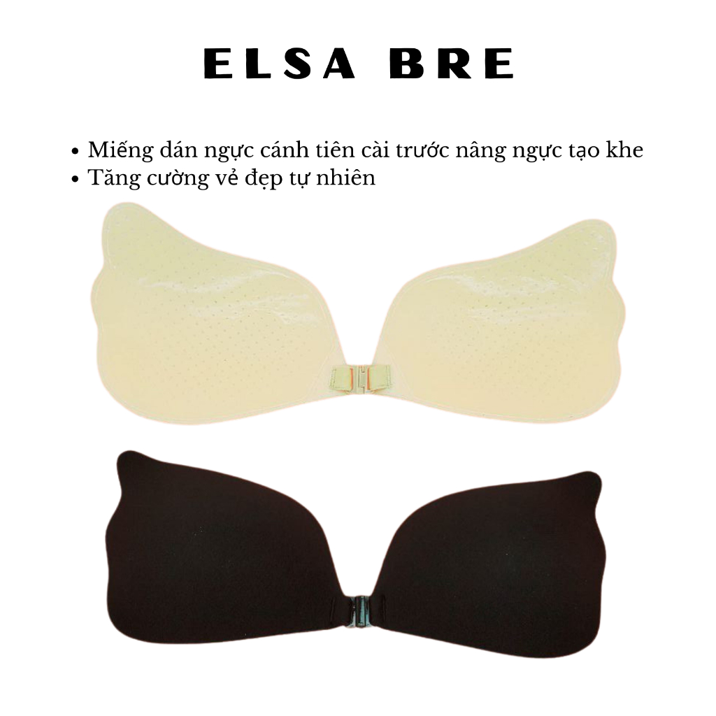 Miếng dán ngực cánh tiên cài trước nâng ngực tạo khe - ELSA BRE - Tăng cường vẻ đẹp tự nhiên áo ngực dán không dây dâ