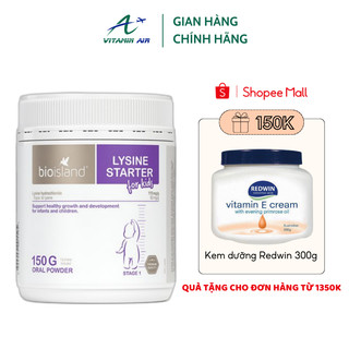 Bột tăng chiều cao BioIsland Lysine Starter 150g giúp bé tăng chiều cao, phát triển hệ xương và răng khỏe mạnh