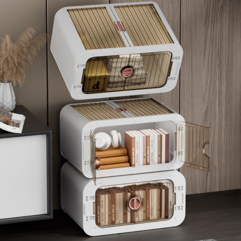 Tủ nhựa đựng quần áo và đồ dùng đa năng ORIHOUSE, gấp gọn tiện lợi cửa cuốn tiết kiệm không gian