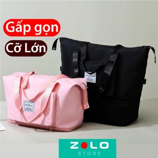 Túi du lịch gấp gọn cỡ lớn đa năng Zolo store làm túi đựng quần áo cài vali tiện dụng vải Oxford siêu nhẹ