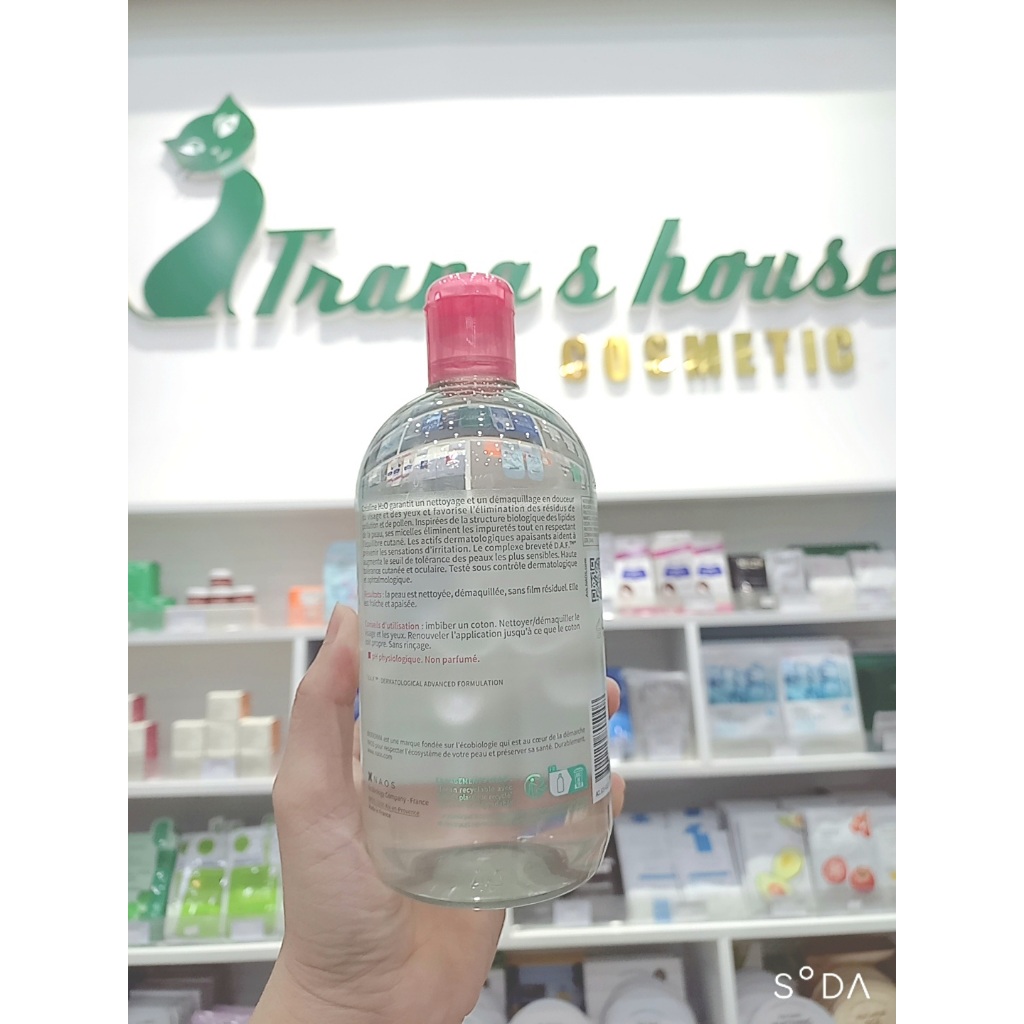 Nước Tẩy Trang Bioderma Xanh Da Dầu M.ụ.n Hồng Da Nhạy Cảm