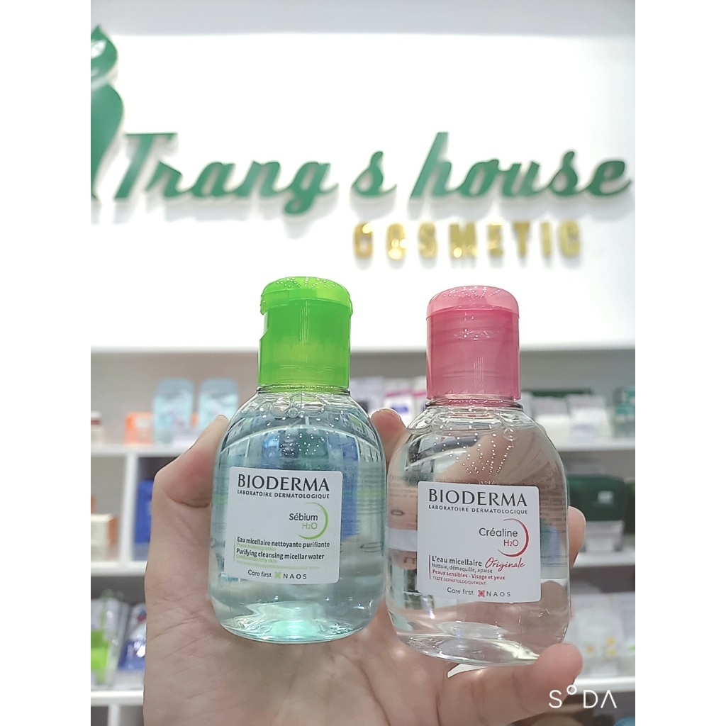Nước Tẩy Trang Bioderma Xanh Da Dầu M.ụ.n Hồng Da Nhạy Cảm