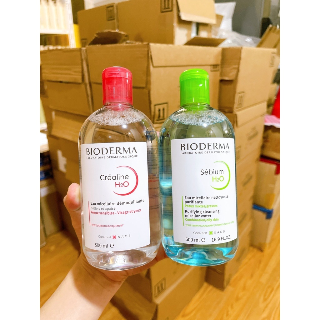 Nước Tẩy Trang Bioderma Xanh Da Dầu M.ụ.n Hồng Da Nhạy Cảm