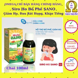 Siro ho sano giảm ho, tiêu đờm, ho do thay đổi thời tiết, ho do cảm lạnh.