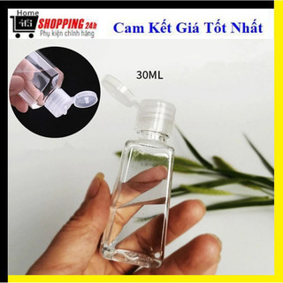 Chai chiết mỹ phẩm, chai nhựa PET hình thang nắp lật tiện lợi, nhiều phân loại ml, chai nhựa PET chiết mang đi.