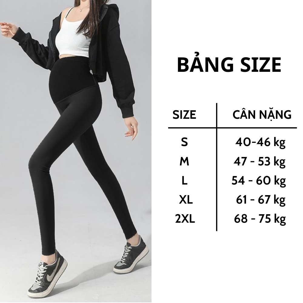 Quần Legging Bầu Dài Larosa Mẫu Mới Nâng Mông Cao Cấp Chất Mềm Mịn Co Giãn 4 Chiều Bigsize LA145Q