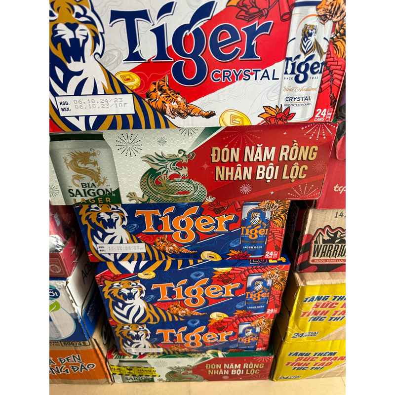 Ship hoả tốc quận 11 Bia Tiger nâu phiên bản giới hạn Mẫu xuân 22+2