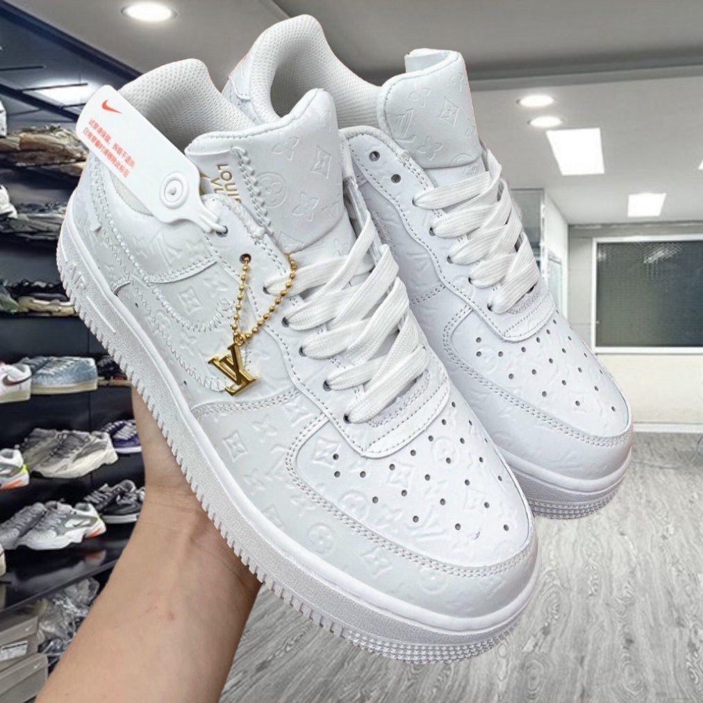 Giày_Nike Air Force 1 LV Trắng, Giày AF1 LV Bản Cao Cấp Bản Đẹp Hot Trend Full Box Bill