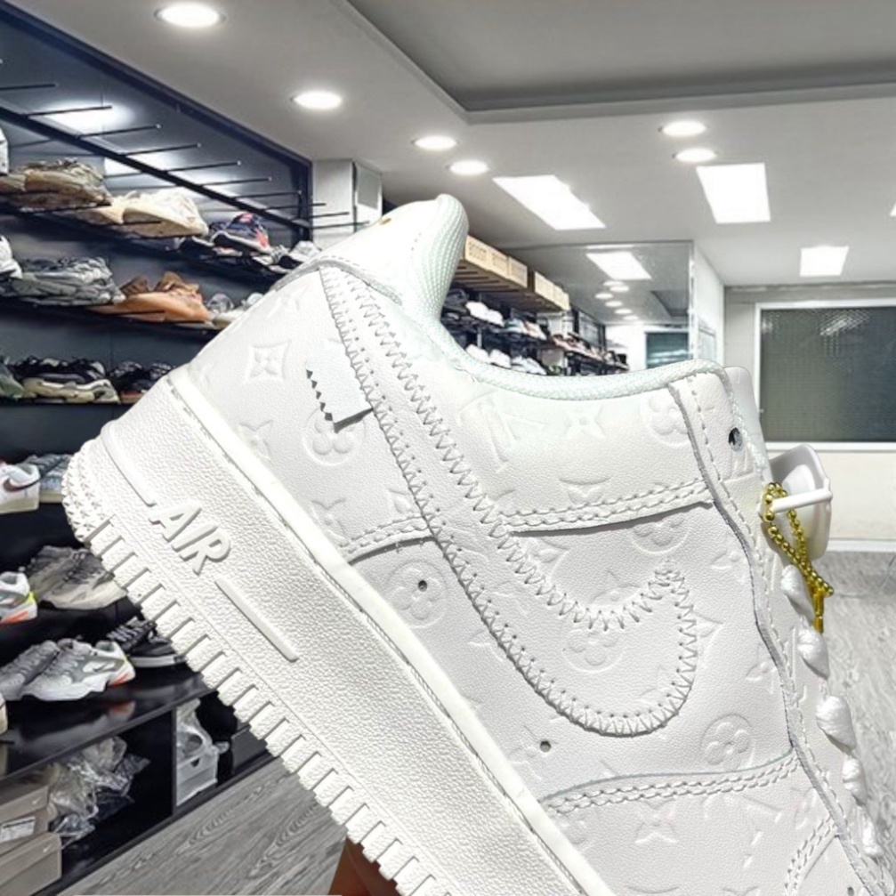Giày_Nike Air Force 1 LV Trắng, Giày AF1 LV Bản Cao Cấp Bản Đẹp Hot Trend Full Box Bill