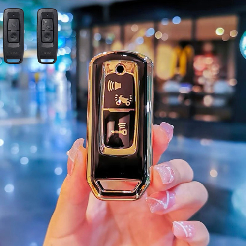 Bọc chìa khóa xe máy Honda 2 Nút Mạ Vàng xe Vision, Lead, SH, SHmode, PCX , Air Blade - Ốp Chìa Khóa xe máy Honda