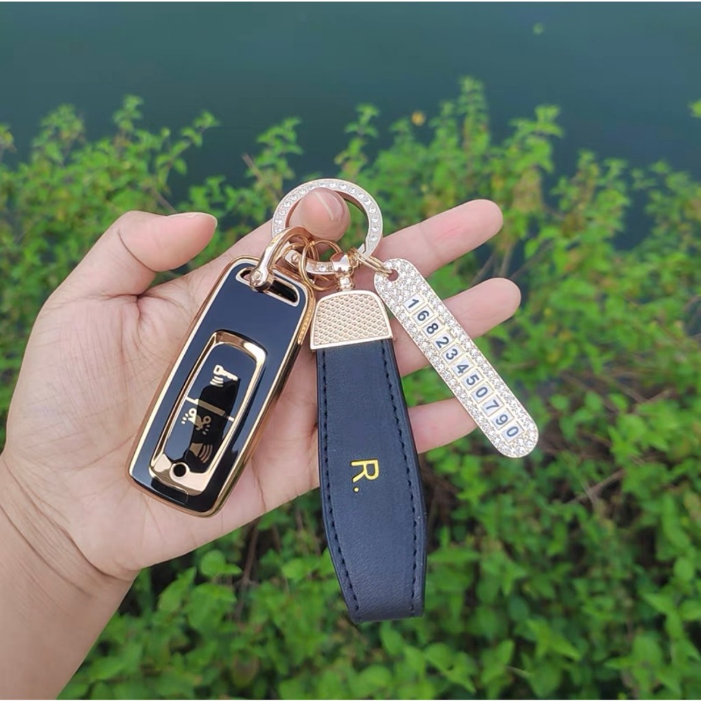 Bọc chìa khóa xe máy Honda 2 Nút Mạ Vàng xe Vision, Lead, SH, SHmode, PCX , Air Blade - Ốp Chìa Khóa xe máy Honda