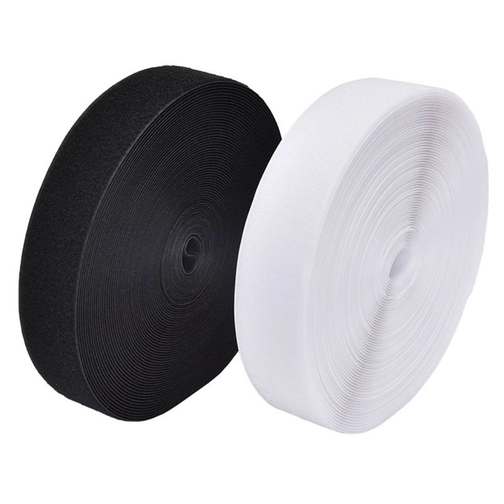 Dây quấn Băng gai Velcro có keo 3M, Băng gai tròn dính khóa nhám gai, miếng dán vải 2 mặt dán giày, túi xách, quần áo