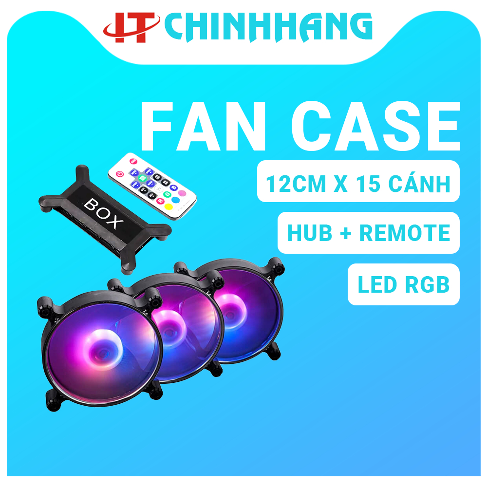 FAN CHANPION SLIM RGB ( Bộ 3 Fan RGB Có Hub + Controler )