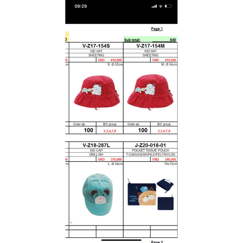 Nón cho bé gái Hikosen Cara