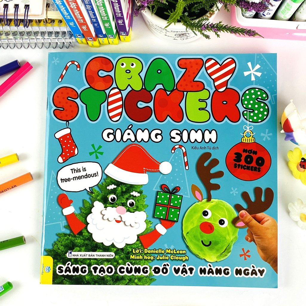 Sách - Crazy Stickers - Sáng Tạo Cùng Đồ Vật Hàng Ngày  - ndbooks