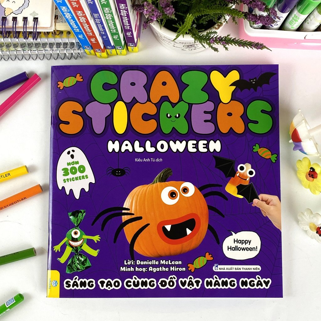 Sách - Crazy Stickers - Sáng Tạo Cùng Đồ Vật Hàng Ngày  - ndbooks