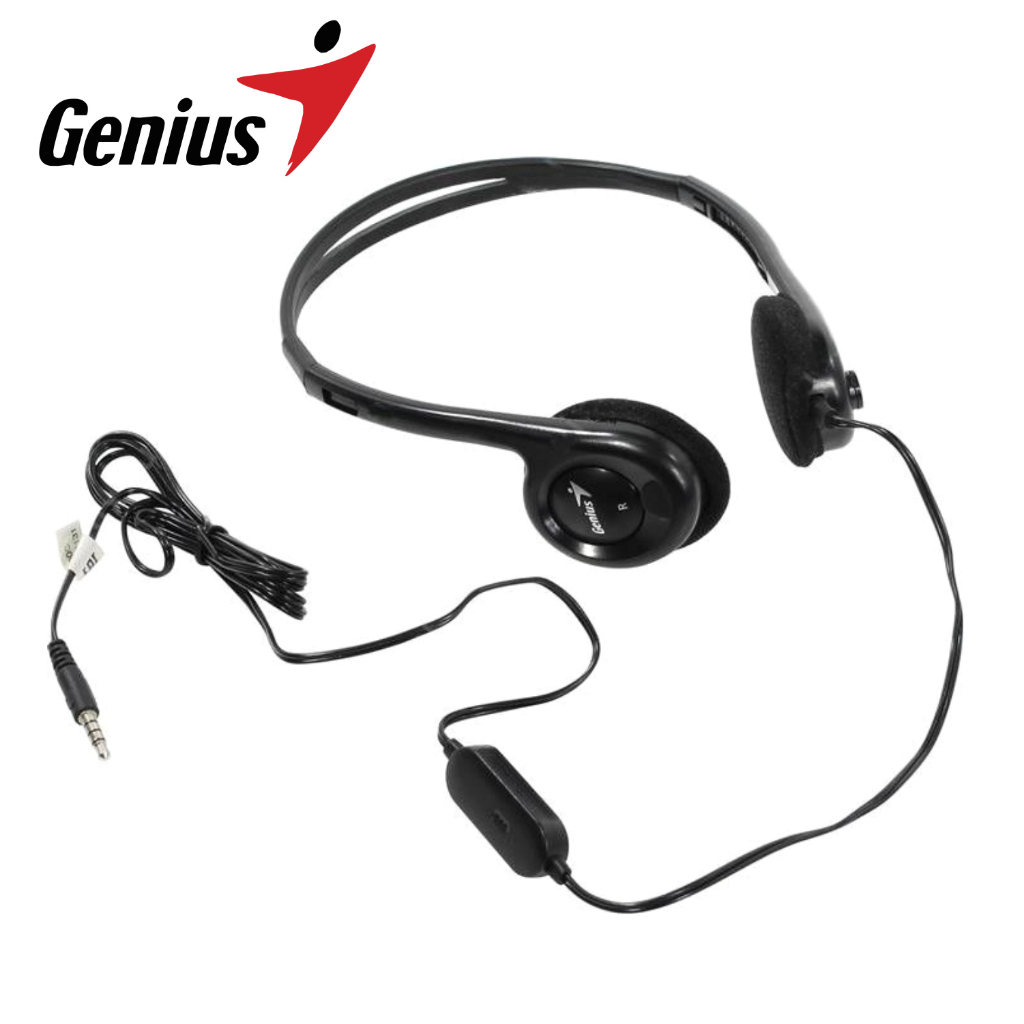 Tai Nghe Có Mic Jack Cắm 3.5mm Genius HS-M200C Thích Hợp Làm Tổng Đài, Chăm Sóc Khách Hàng - Hàng Chính Hãng