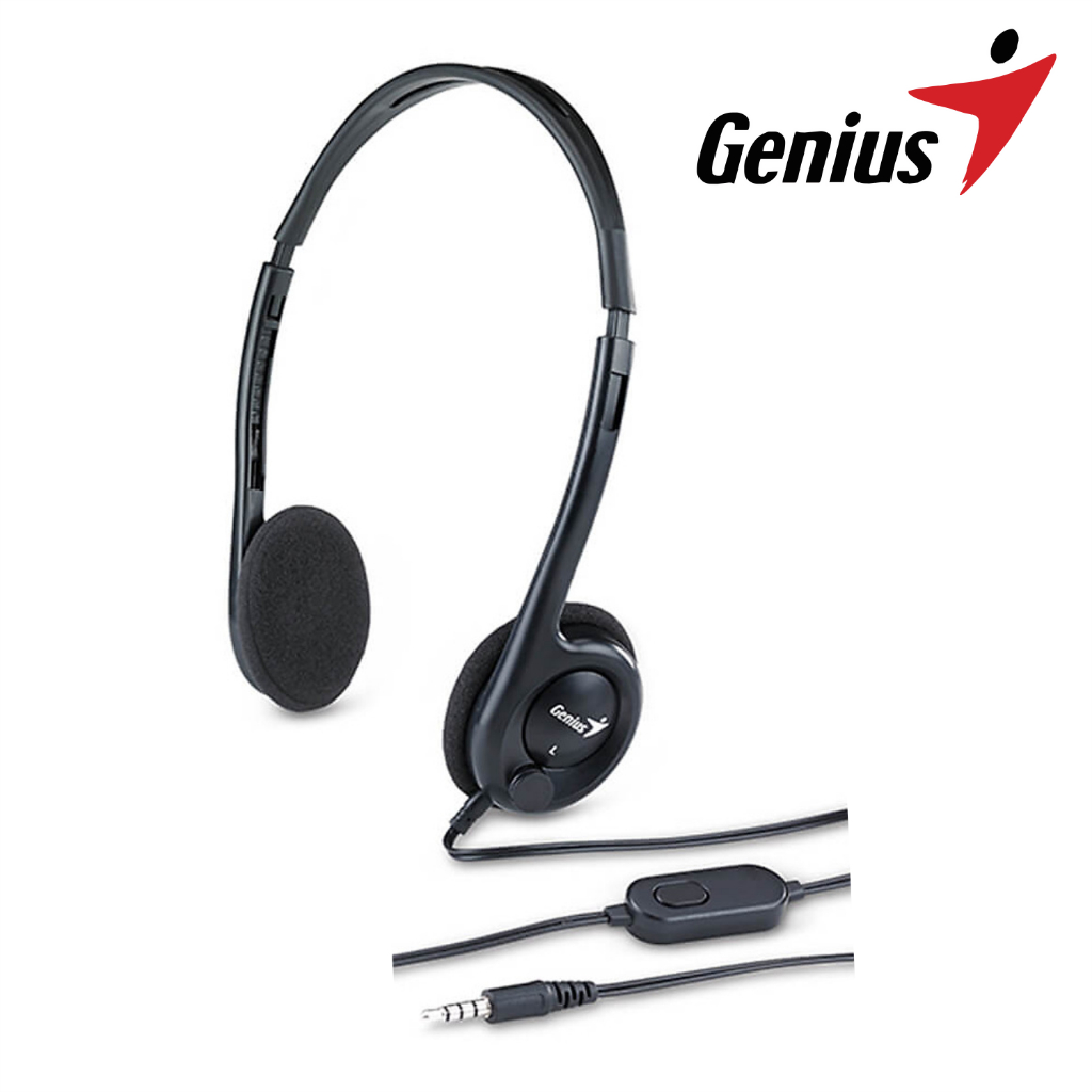 Tai Nghe Có Mic Jack Cắm 3.5mm Genius HS-M200C Thích Hợp Làm Tổng Đài, Chăm Sóc Khách Hàng - Hàng Chính Hãng