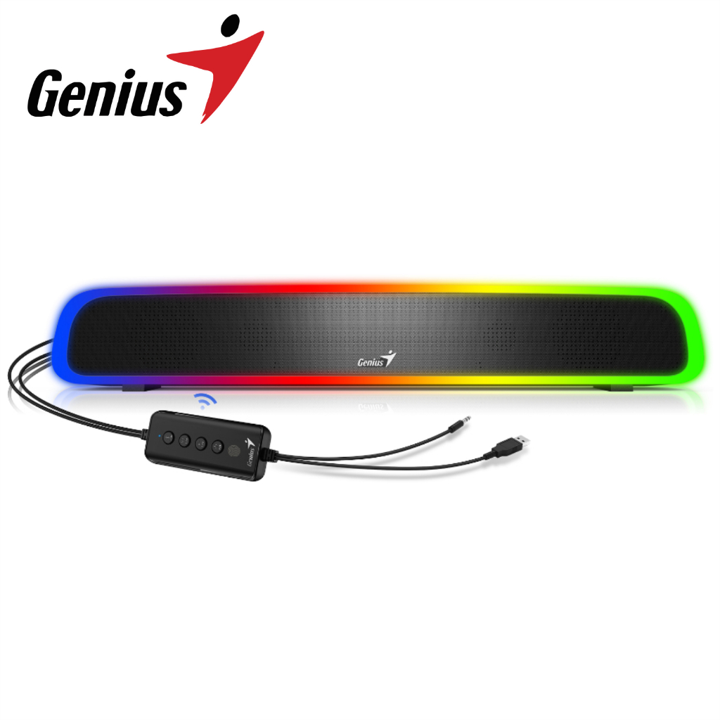 Loa Bluetooth Không Dây Công Suất 4W Có Jack Cắm 3.5mm Genius SoundBar 200BT - Hàng Chính Hãng