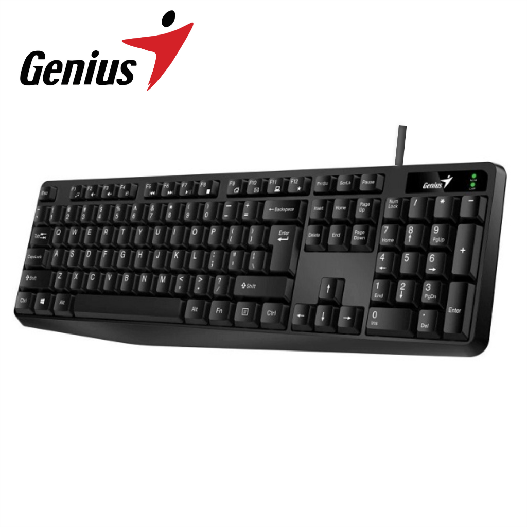 Bàn Phím Máy Tính Có Dây USB Genius KB-117 - Hàng Chính Hãng