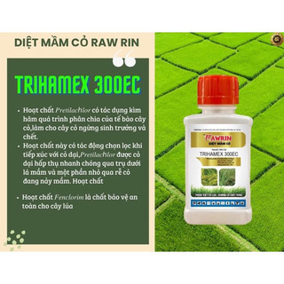  Diệt mầm cỏ TRIHAMEX 𝟑𝟎𝟎𝐄𝐂 Raw Rin thể tích 100ml dạng chai diệt cỏ tận gốc