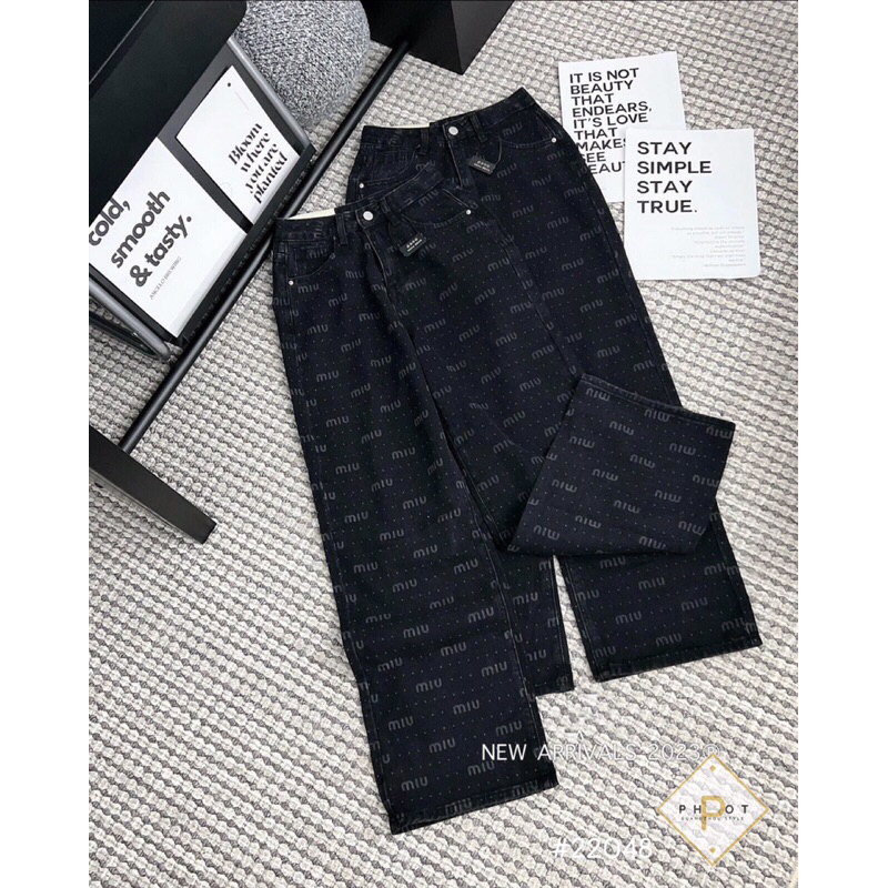 Quần jean xuông miu miu hàng QCL1